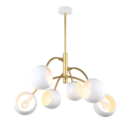 Lampa wisząca nowoczesna Melvo MDM-3691/6 GD+W -Italux